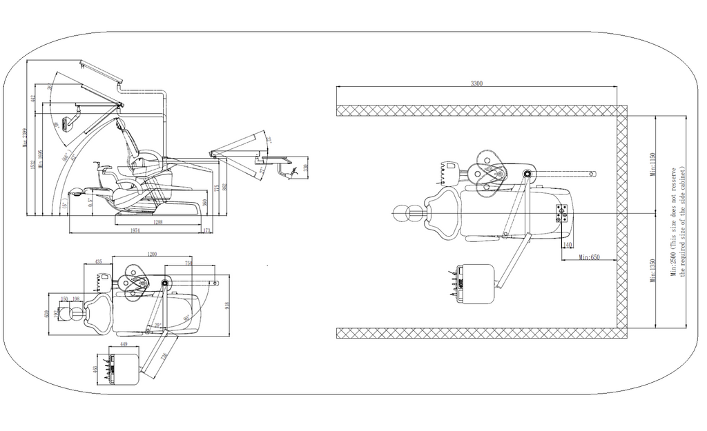 Ajax AJ12 Ambidextrous Dental Chair